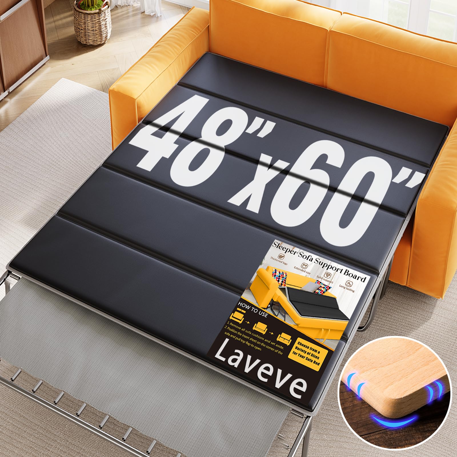 LAVEVE Heavy Duty Queen Size Sleeper Sofa Support Board for Enhanced Weight-Bearing Capacity
| LAVEVE Queen Size Pull O